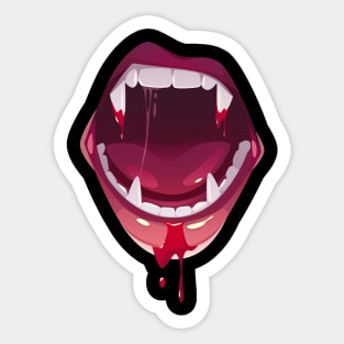 Fangs Sticker